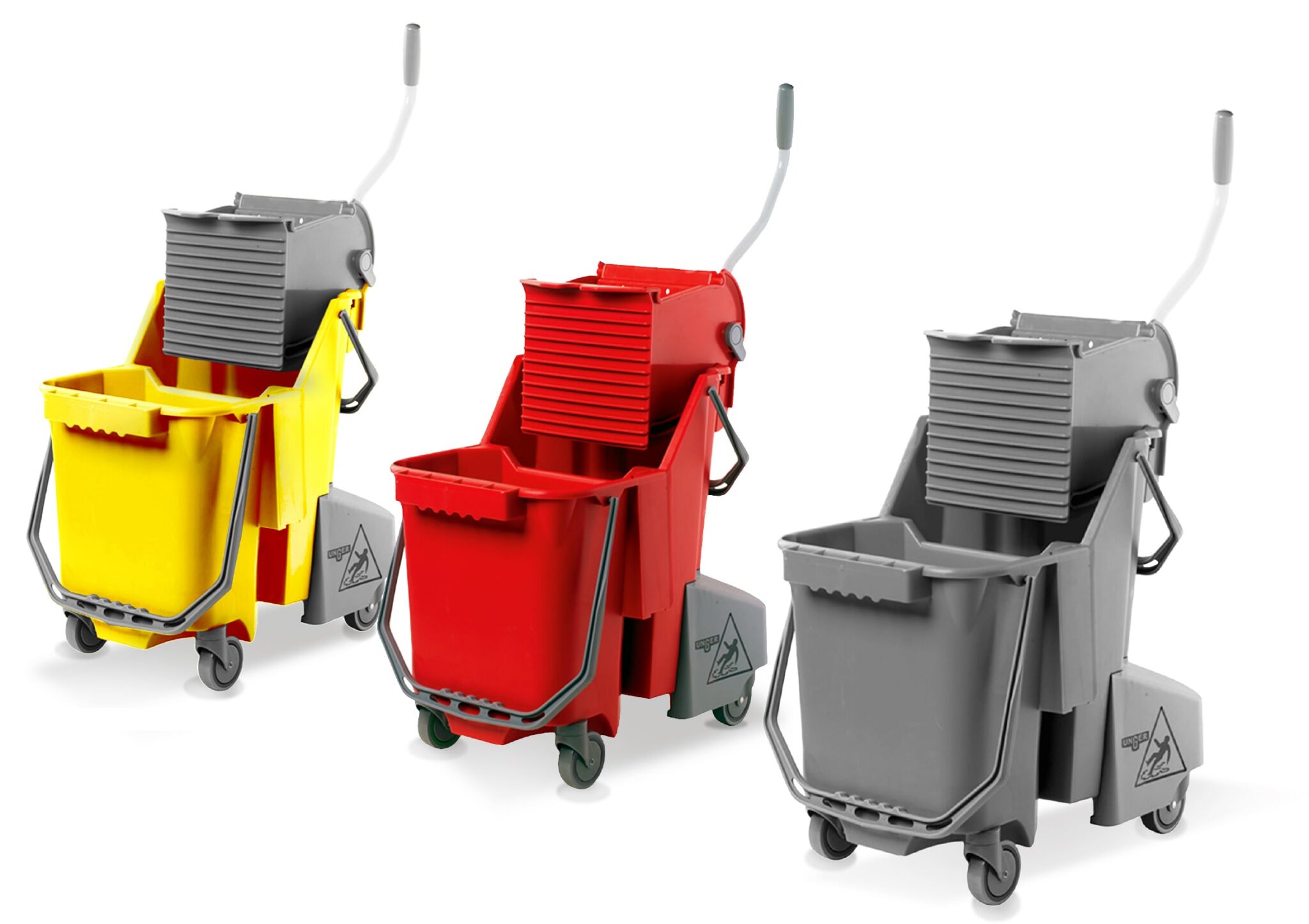 Dual compartment bucket lineup