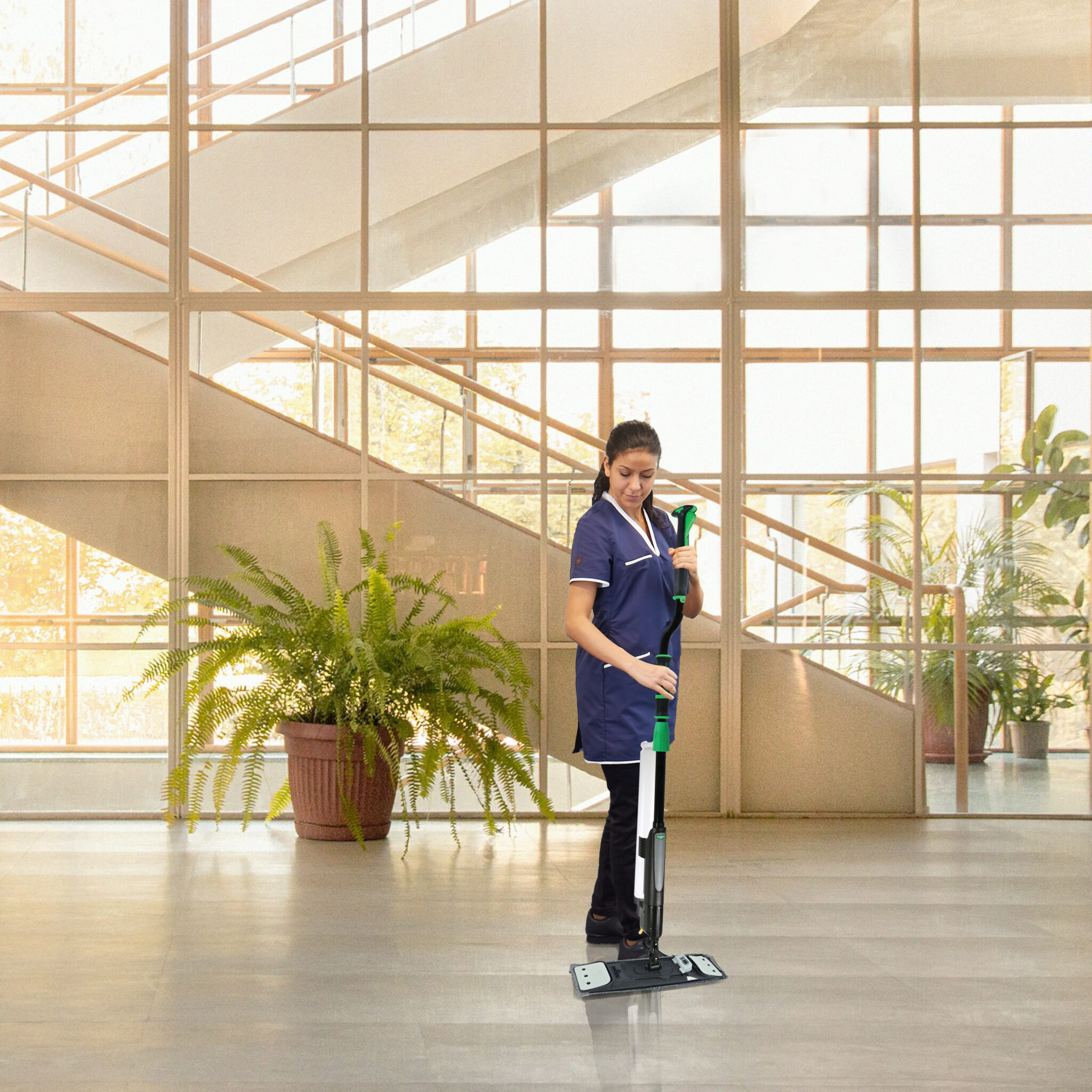 floor finishing in use