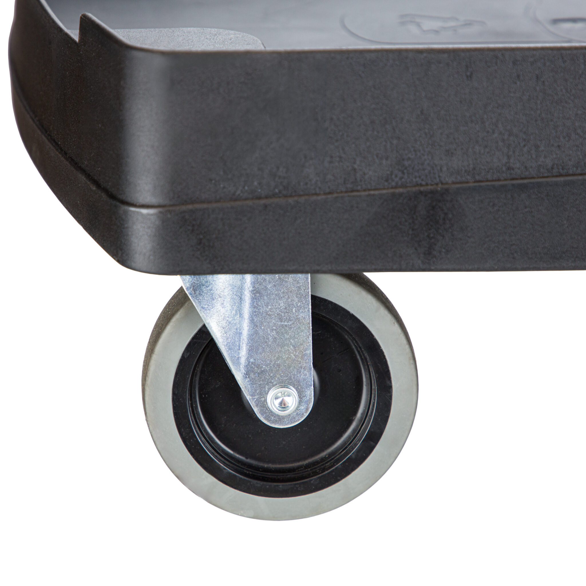 Close-up of a CleanRx non-marking caster