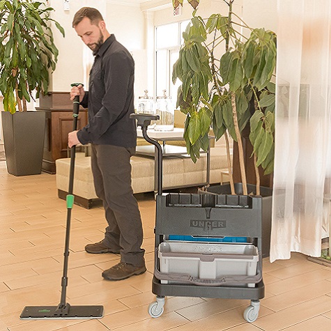 Floor Mopping Package w/ Mop Bucket, Wet Floor Signs, Mops