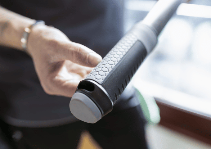 Closeup of Unger Carbon Fiber Telescoping Window Cleaning Pole