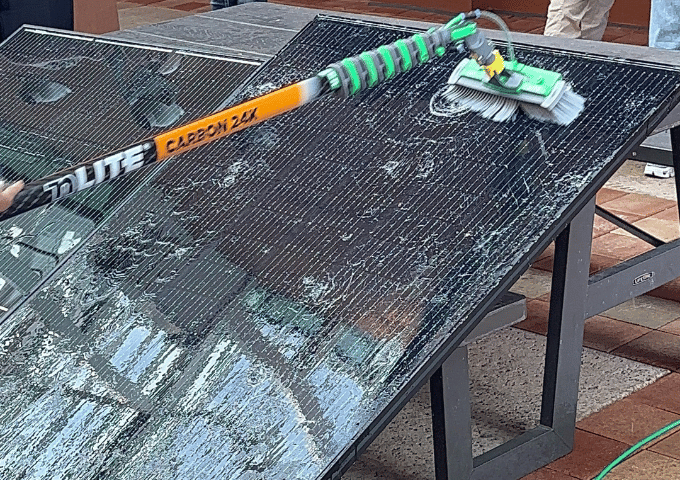 solar panel cleaning vs window cleaning