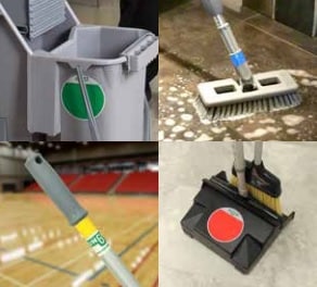 color coded cleaning technology