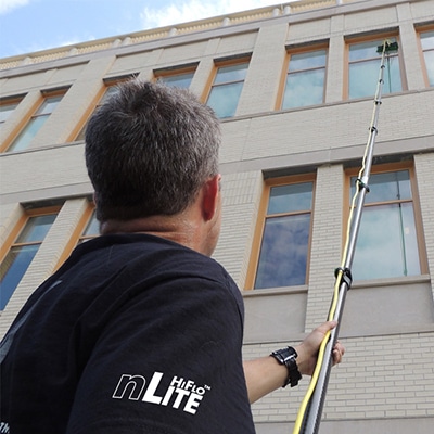 water fed window cleaning pole